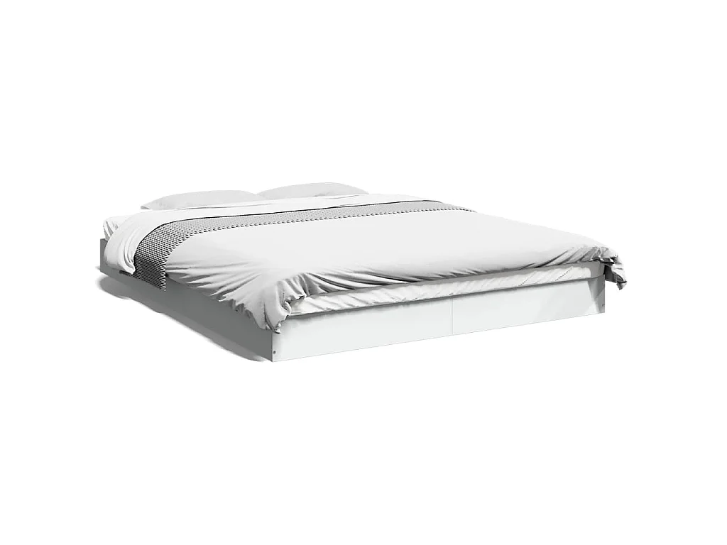 Estrutura de cama sem colchão 160x200 cm branco