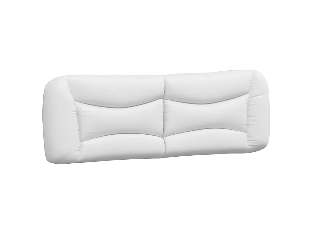 Bettgestell ohne Matratze "Hvar" Weiß 160x200 cm Kunstleder