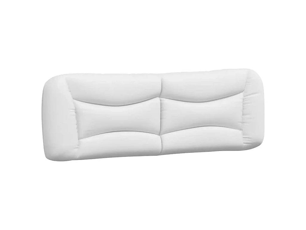 Cadre de lit sans matelas Hvar blanc 160x200 cm similicuir