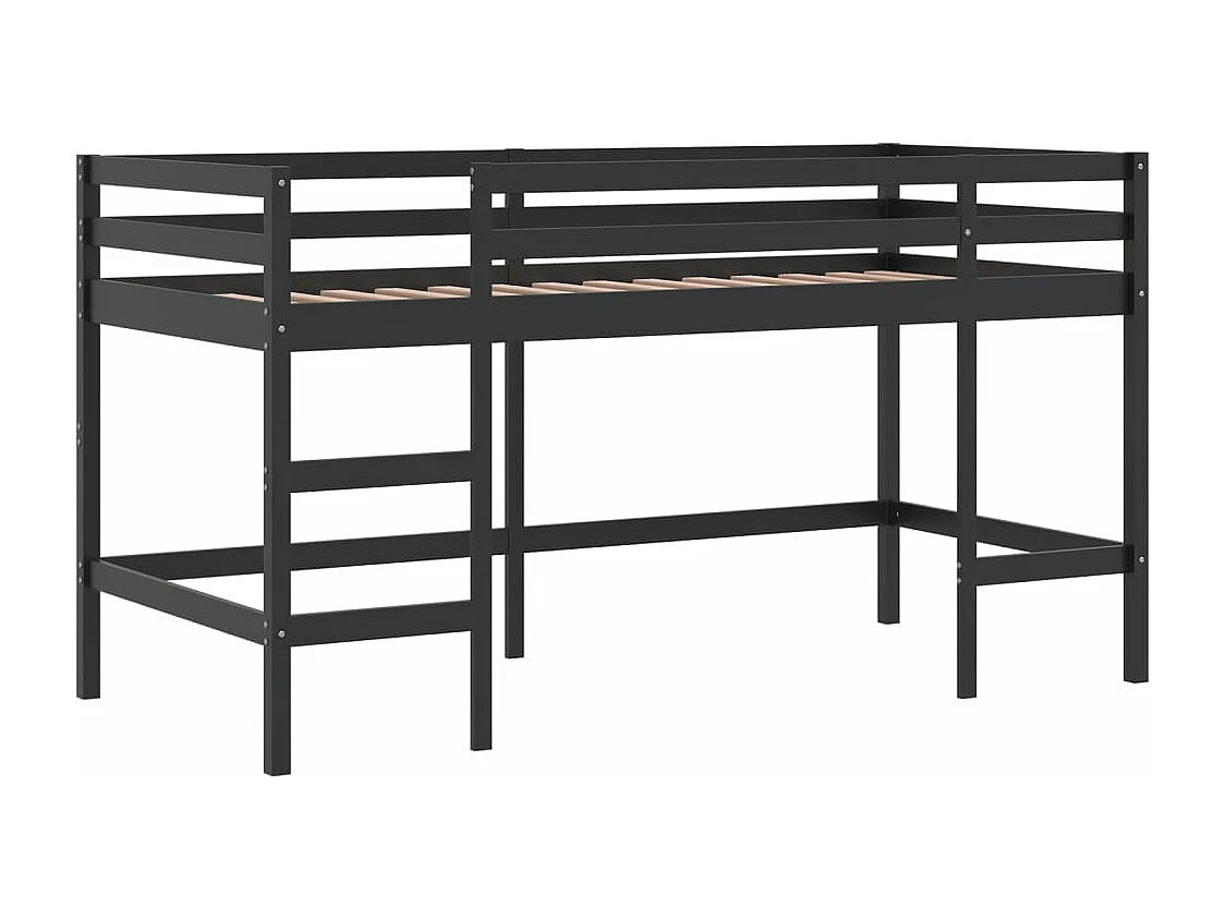 Lit mezzanine enfants avec tunnel sans matelas 90x190 cm