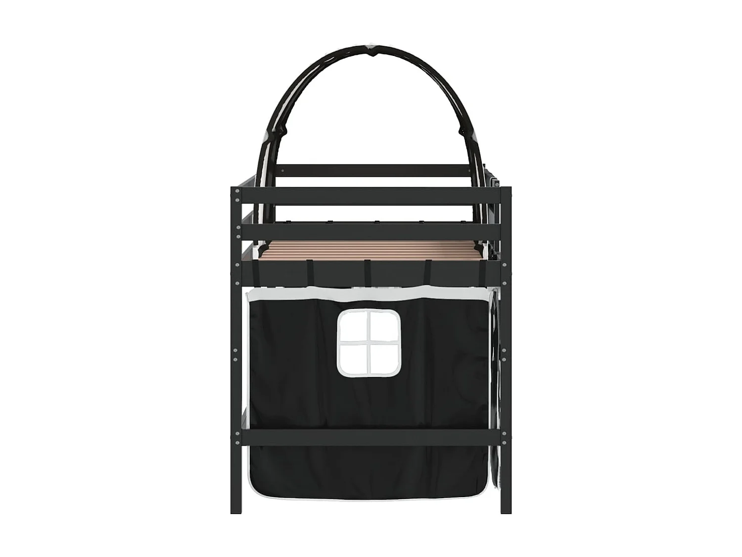 Lit mezzanine enfants avec tunnel sans matelas 90x190 cm