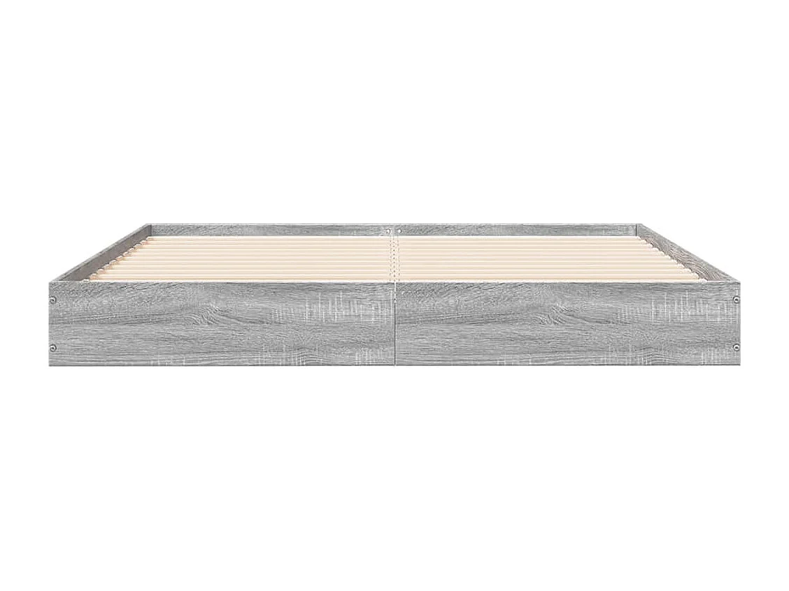 Cadre de lit sans matelas sonoma gris 140x200 cm