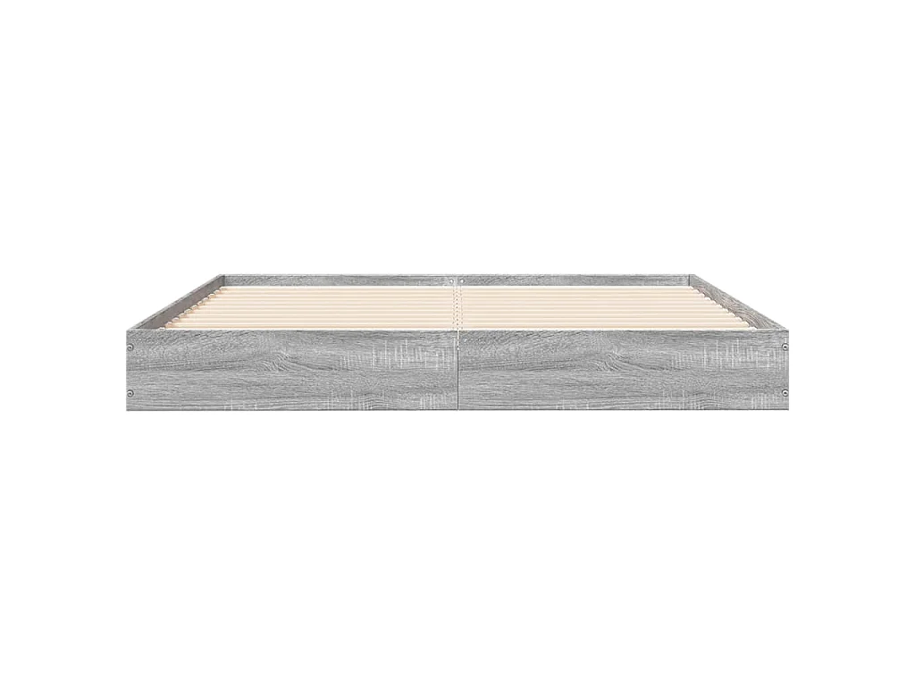 Cadre de lit sans matelas sonoma gris 140x200 cm