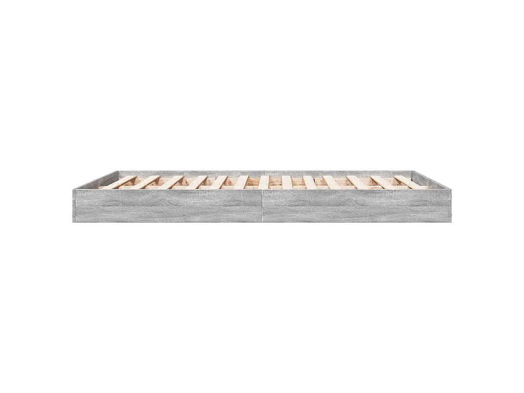 Cadre de lit sans matelas sonoma gris 140x200 cm