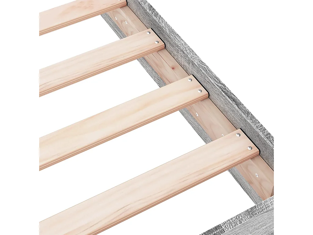 Cadre de lit sans matelas sonoma gris 140x200 cm