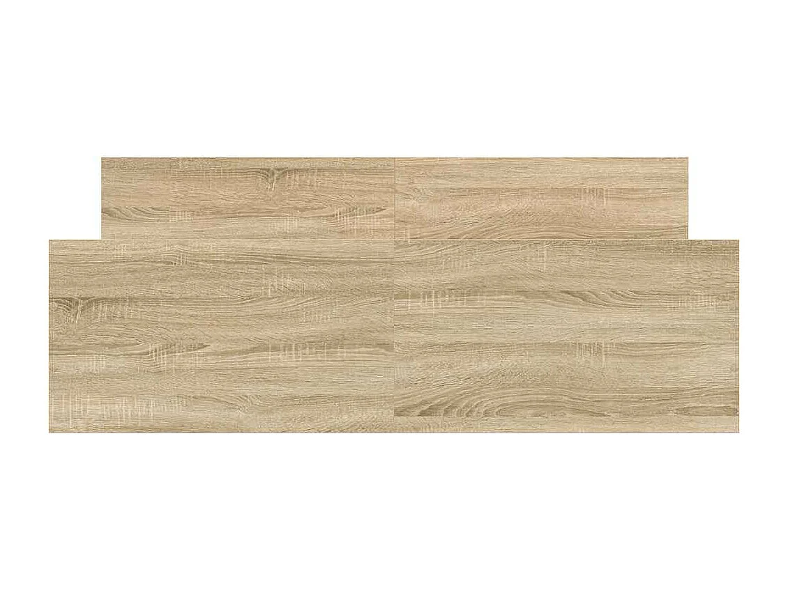 Estructura de cama con cabecero piecero roble Sonoma 140x190 cm