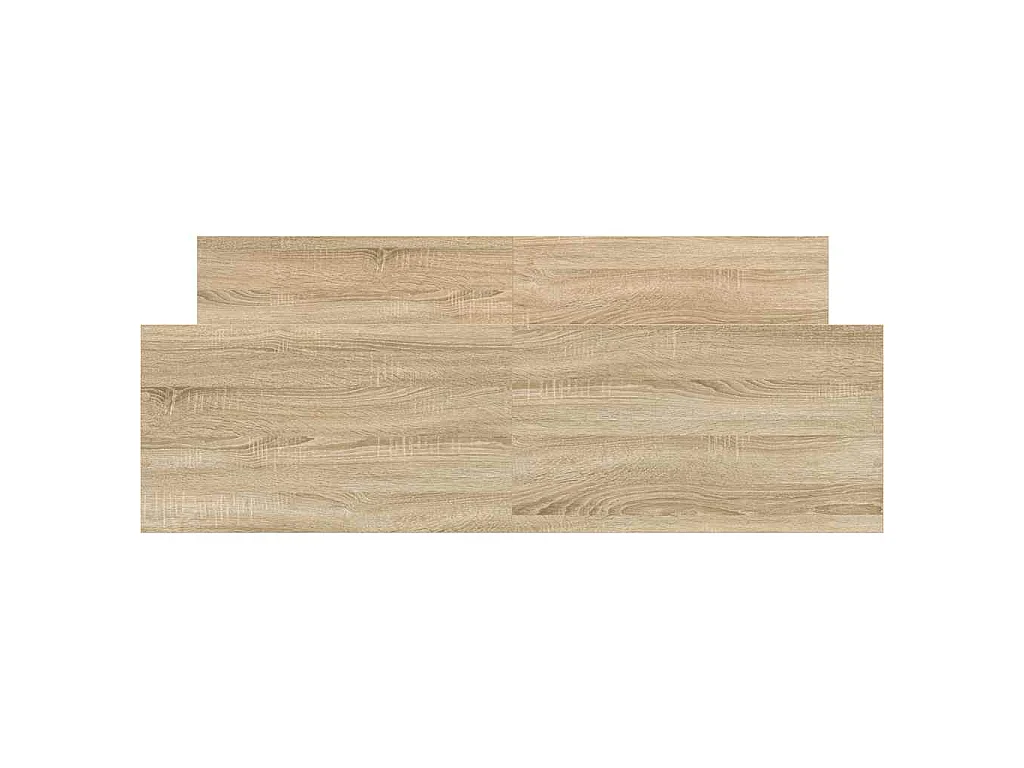 Bedframe met hoofd- en voeteneinde sonoma eikenkleur 140x190 cm