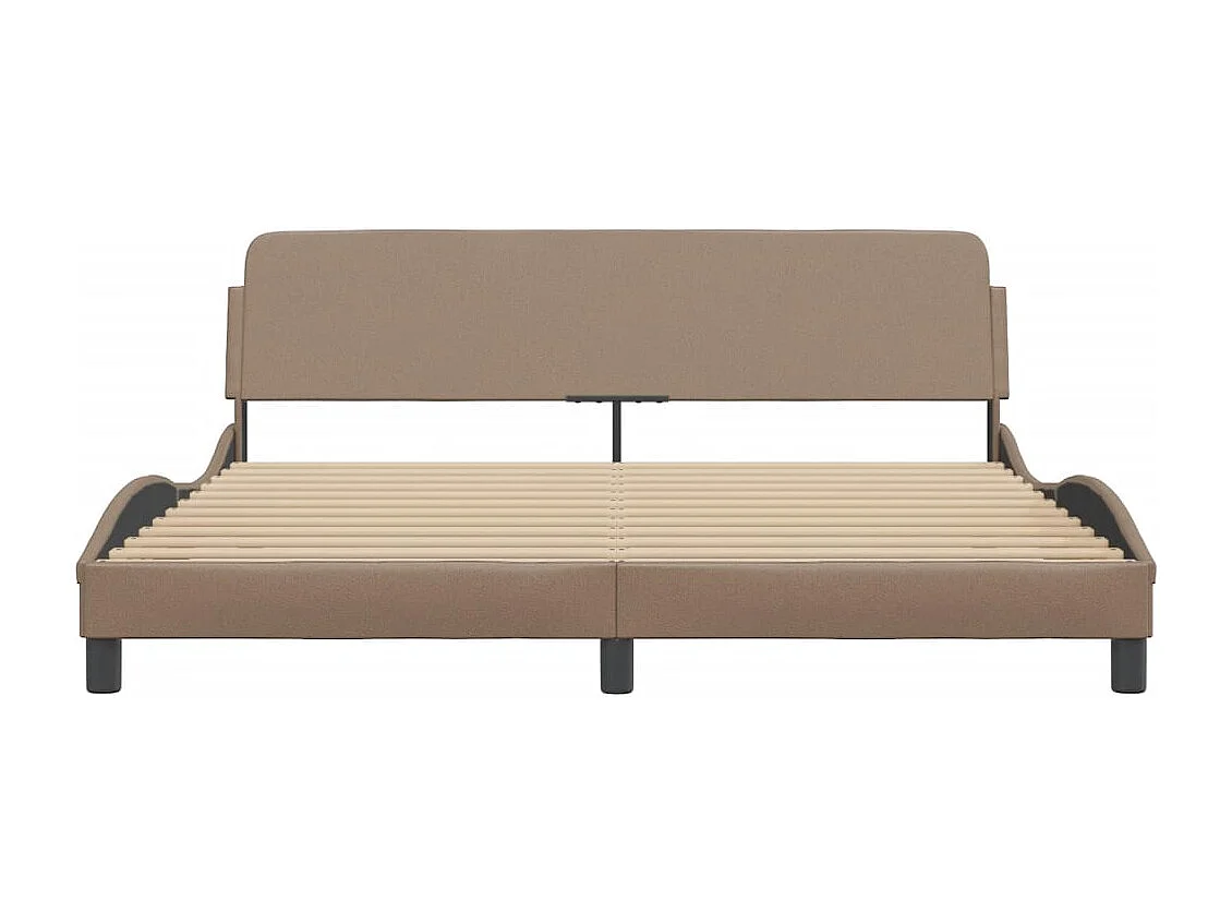 Bedframe "Dover" kunstleer cappuccinokleurig 180x200 cm