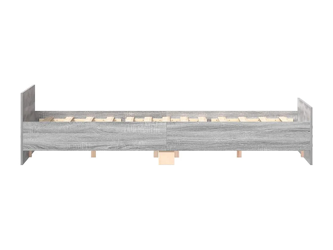 Cadre de lit sans matelas sonoma gris 160x200 cm