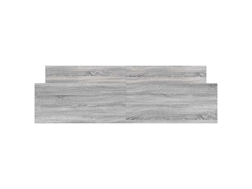 Bettgestell mit Kopf- und Fußteil Grau Sonoma 160x200 cm