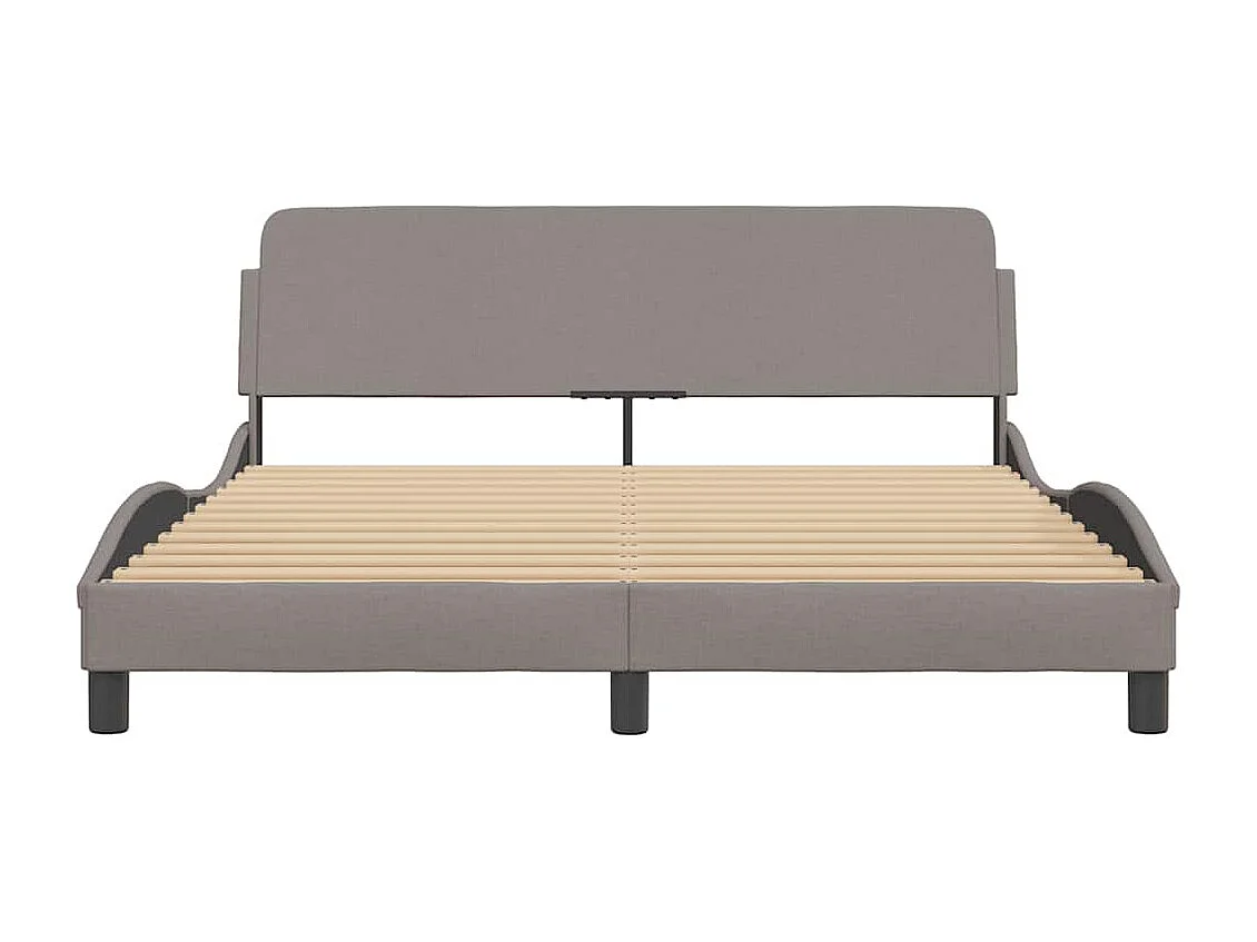 Bedframe "Dover" stof taupe 160x200 cm