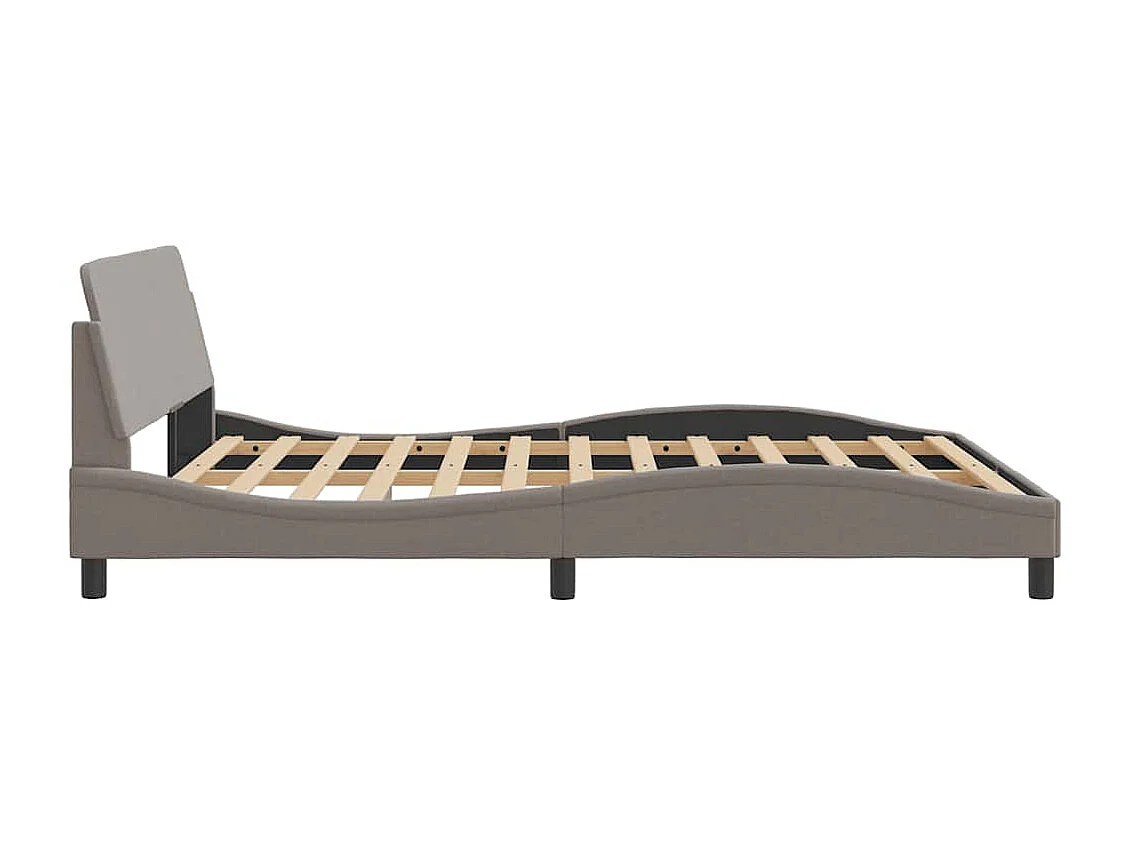 Bedframe "Dover" stof taupe 160x200 cm