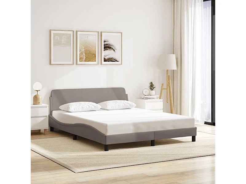 Bedframe "Dover" stof taupe 160x200 cm