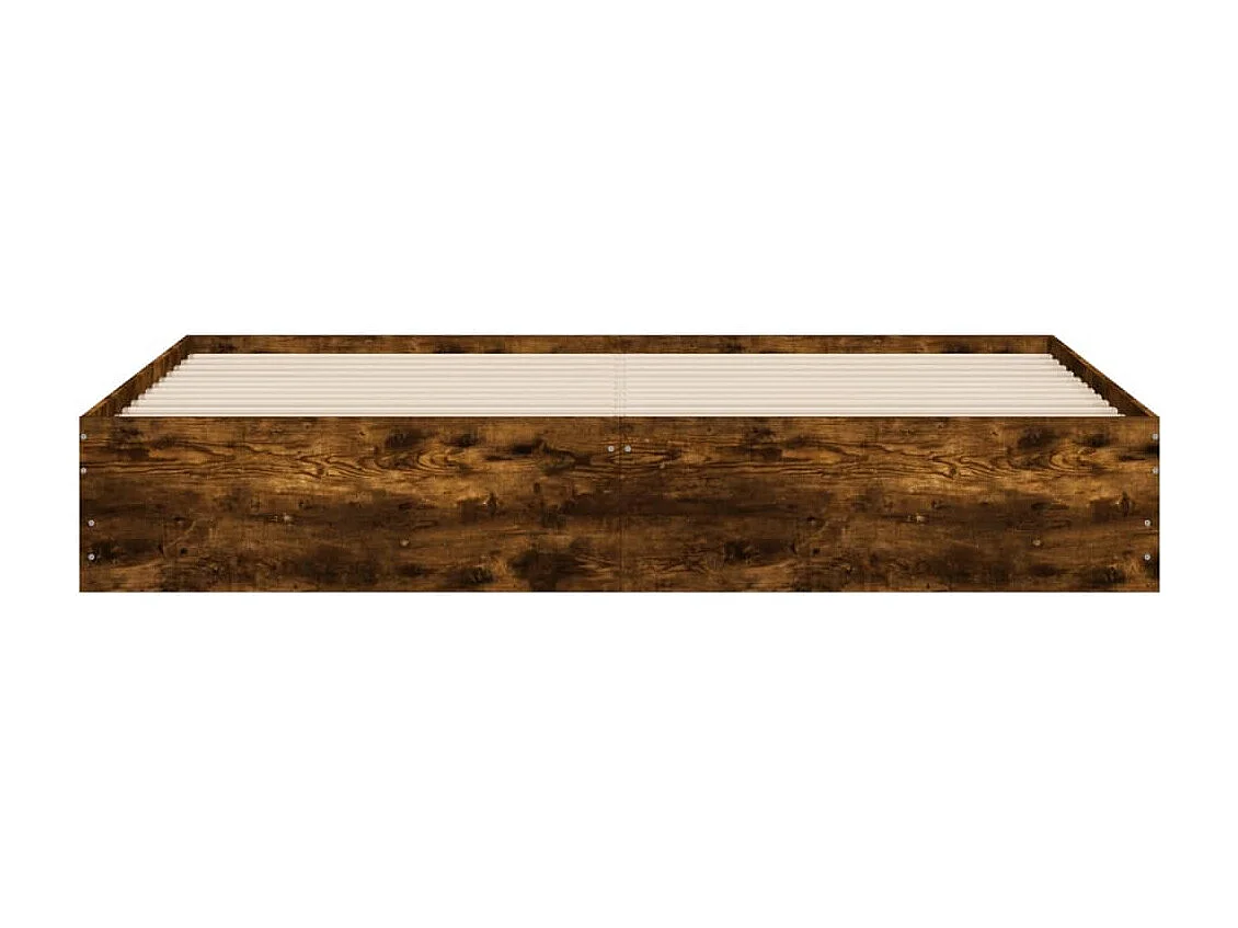 Bettgestell mit Schubladen Räuchereiche 160x200cm Holzwerkstoff