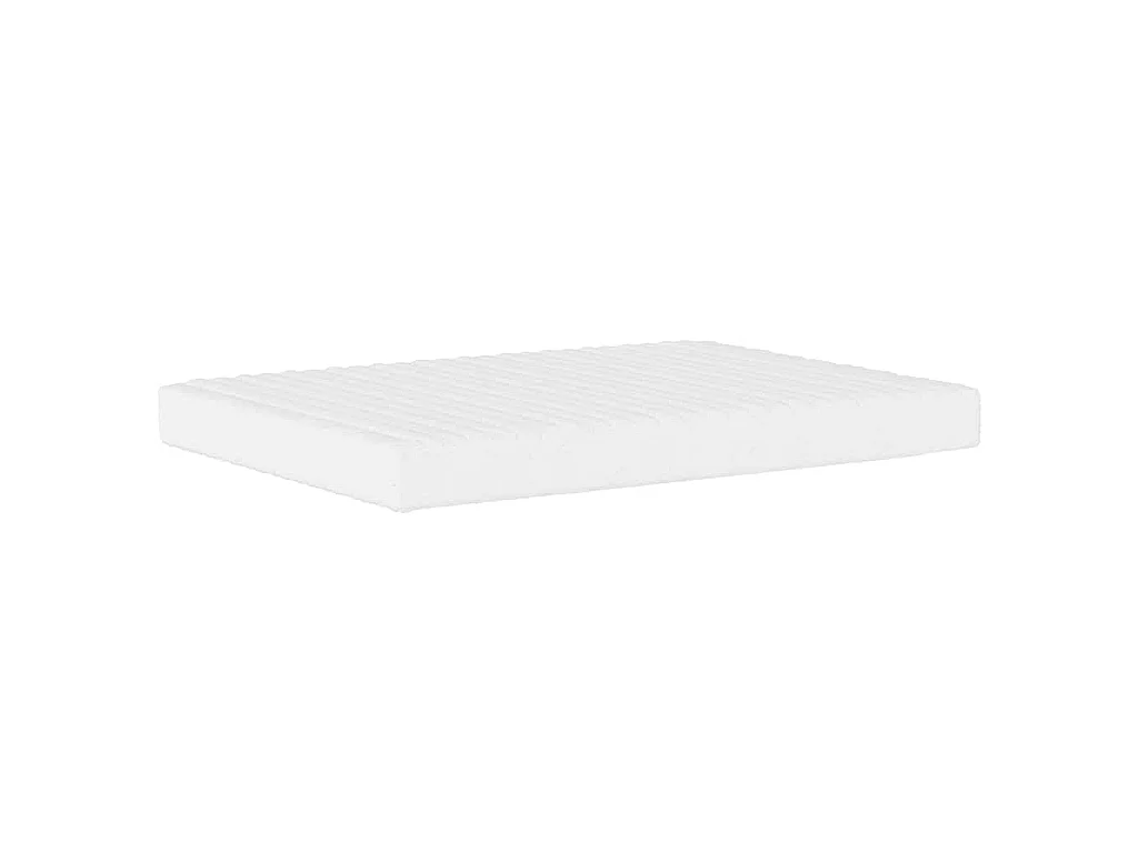 Cama con colchón Dover tela gris oscuro 140x190 cm