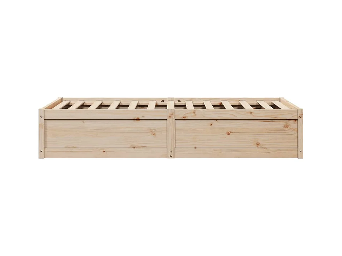 Cadre de lit sans matelas 90x190 cm bois de pin massif