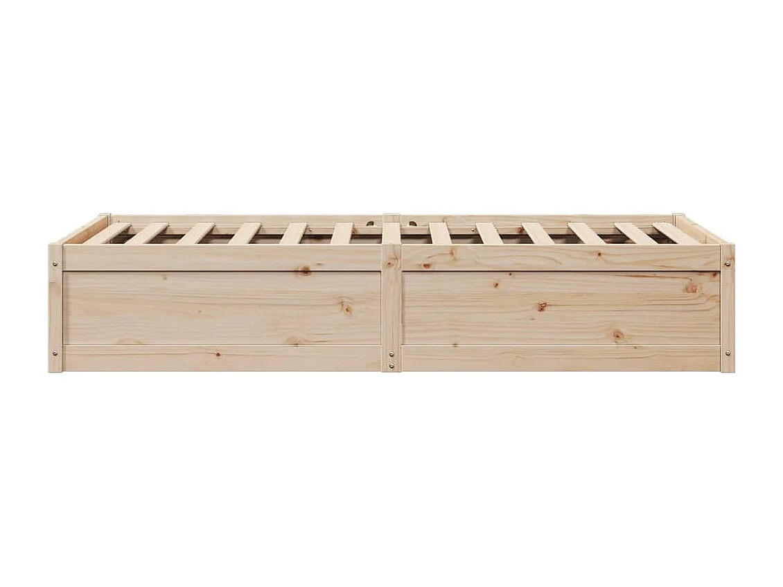 Cadre de lit sans matelas 90x190 cm bois de pin massif