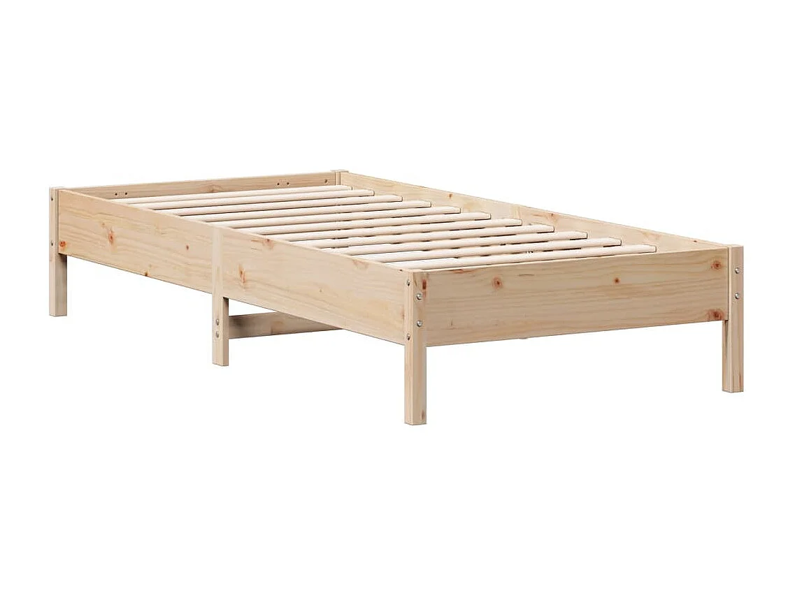 Cadre de lit sans matelas 90x200 cm bois de pin massif