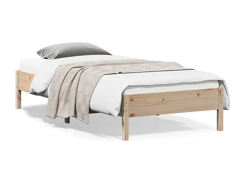 Cadre de lit sans matelas 90x200 cm bois de pin massif