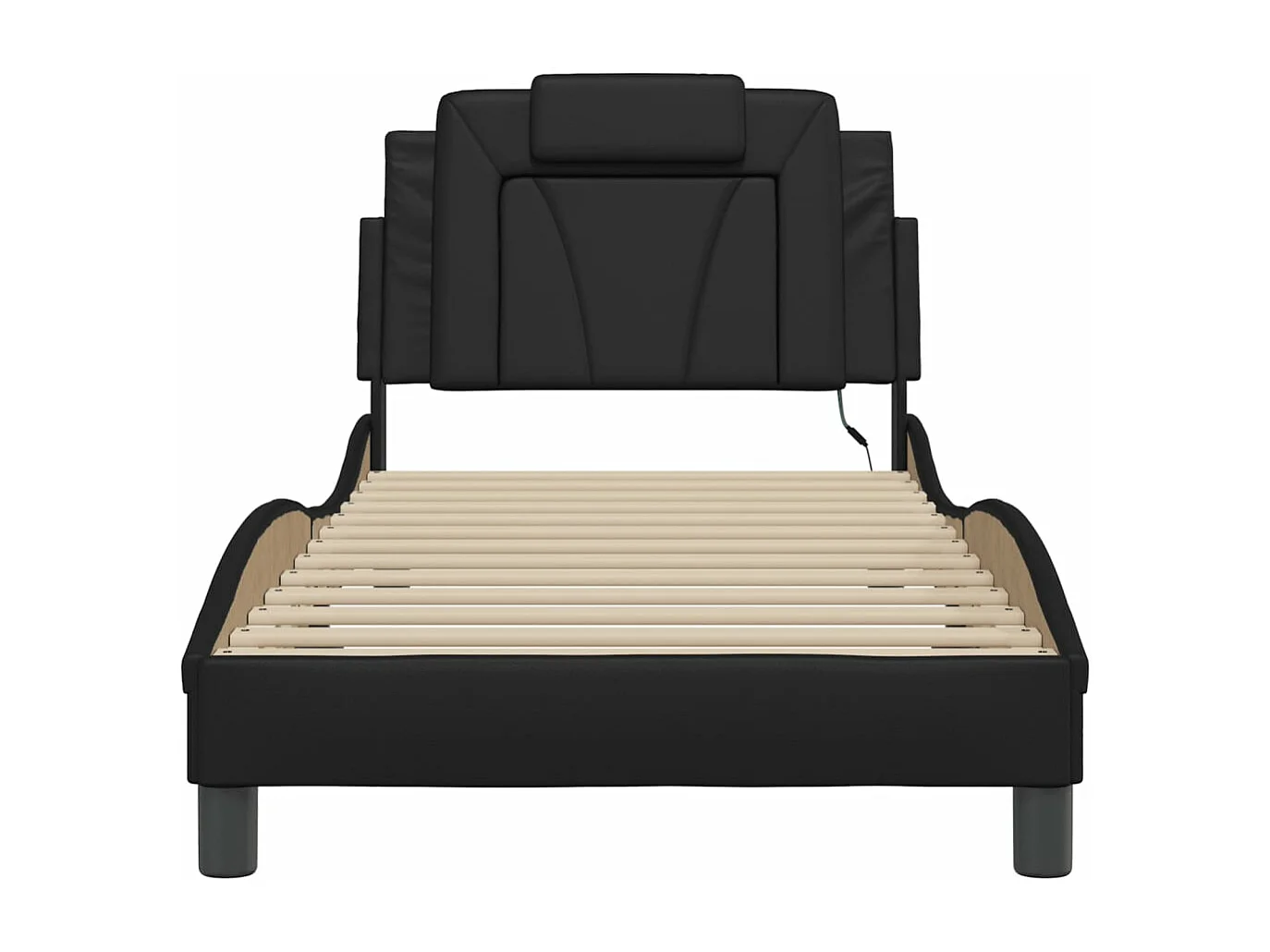 Cadre de lit Viana avec LED sans matelas noir 90x190 cm
