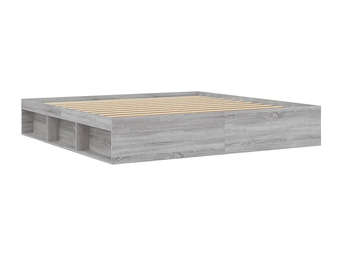 Bedframe grijs sonoma eikenkleurig 200x200 cm