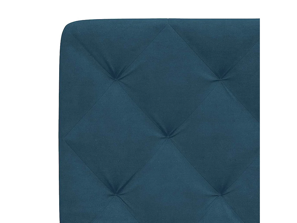 Bedframe zonder matras fluweel blauw 140x200 cm