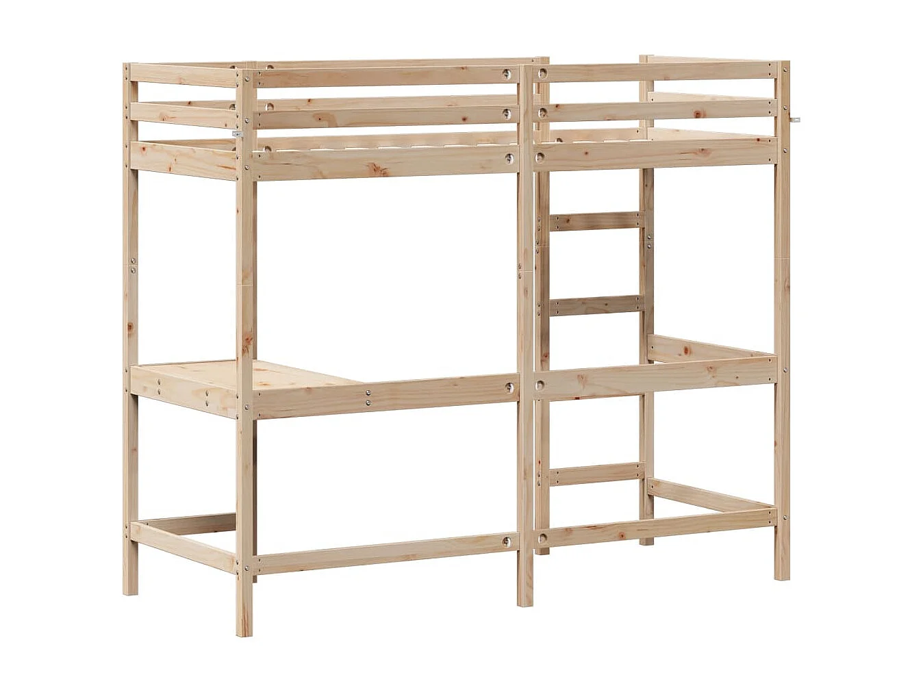 Lit superposé sans matelas 80x200 cm bois massif de pin