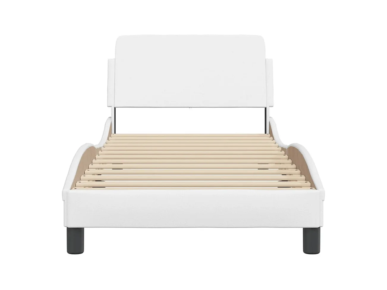 Cadre de lit Dover blanc 90x190 cm similicuir