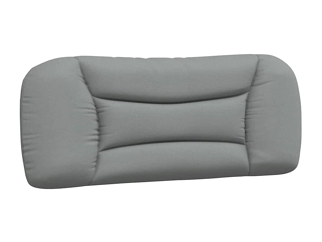 Estructura de cama sin colchón Hvar tela gris claro 90x200 cm