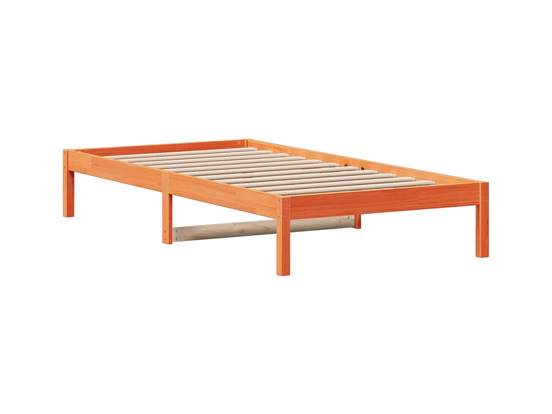 Lit de jour sans matelas cire marron 90x190 cm bois pin massif