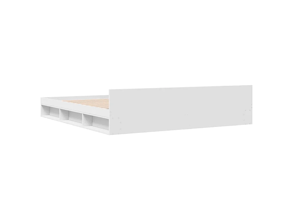 Giroletto con Cassetti Bianco 180x200 cm in Legno Multistrato