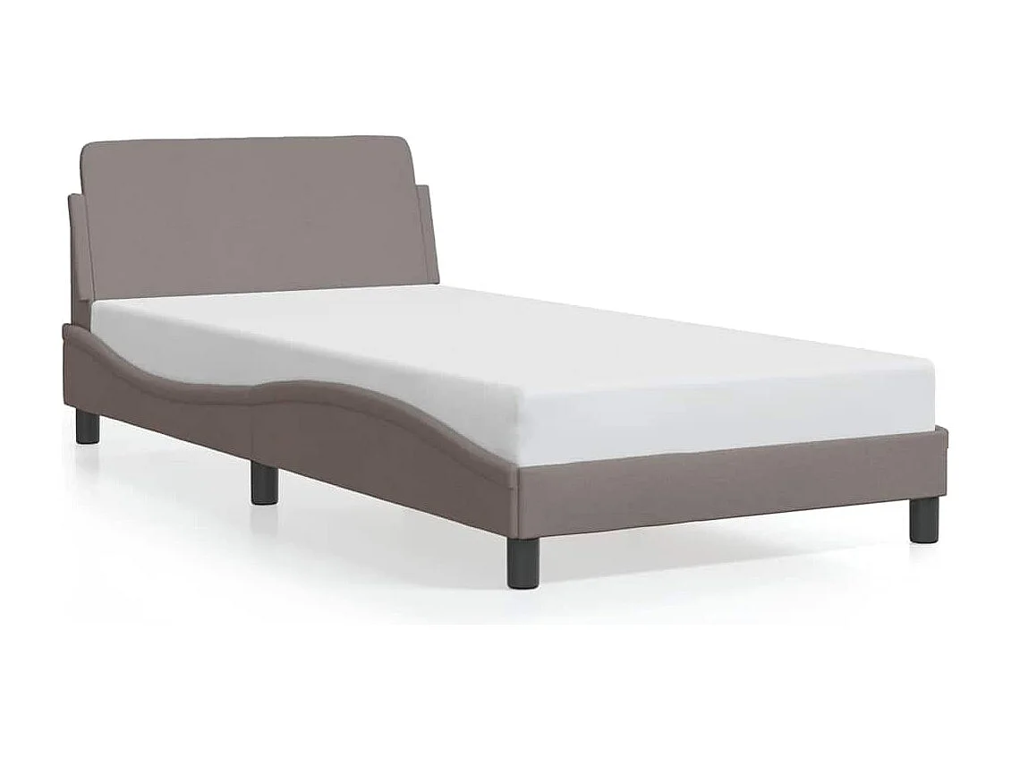 Bedframe "Dover" 100x200 cm stof taupe