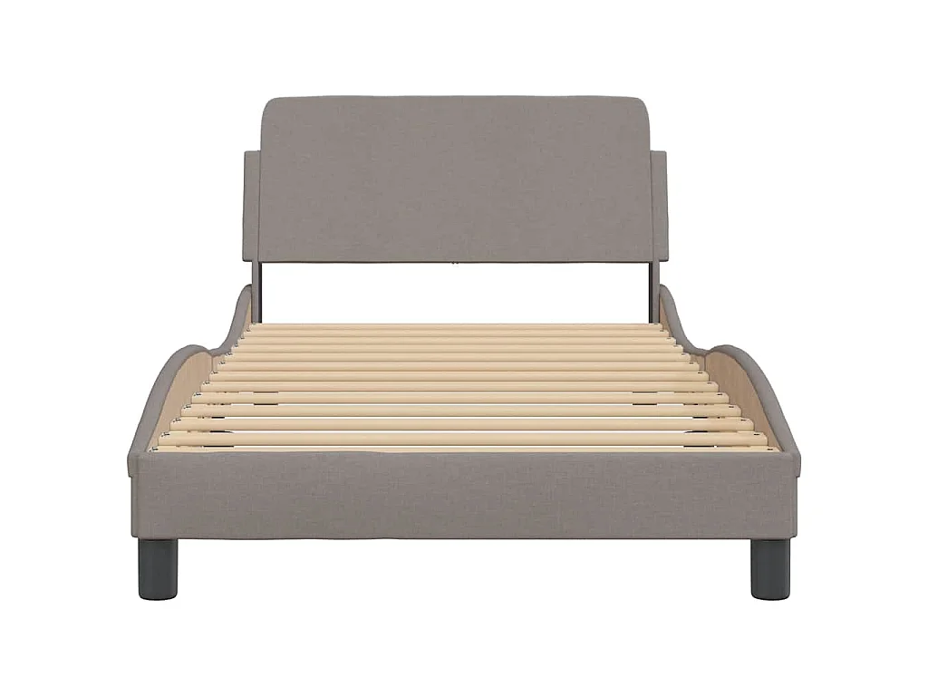 Bedframe "Dover" 100x200 cm stof taupe