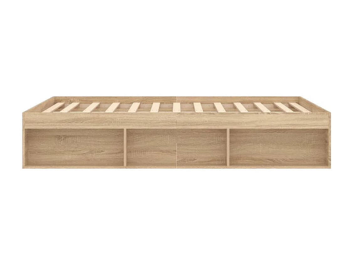 Bedframe sonoma eikenkleurig 135x190 cm Double