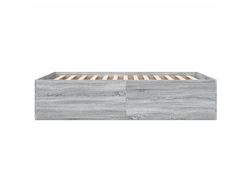 Cadre de lit sans matelas sonoma gris 135x190 cm