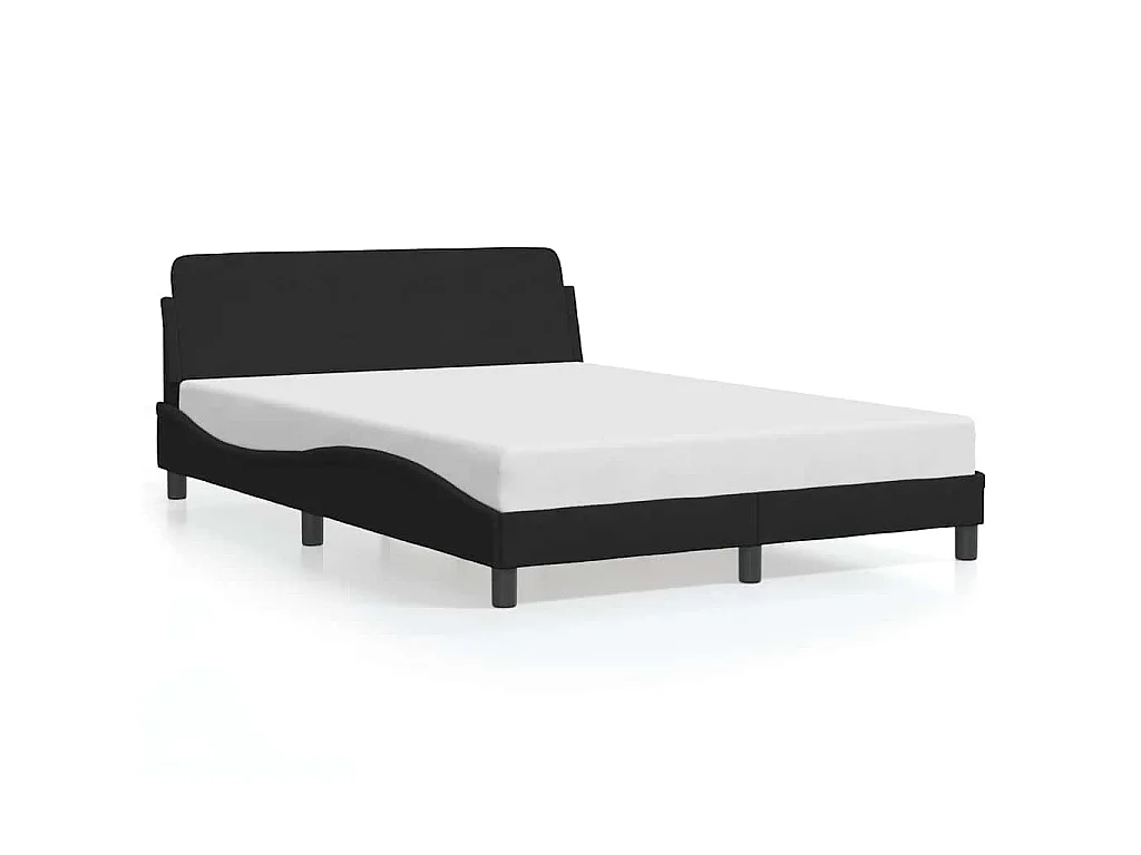 Bedframe "Dover" 140x200 cm fluweel zwart