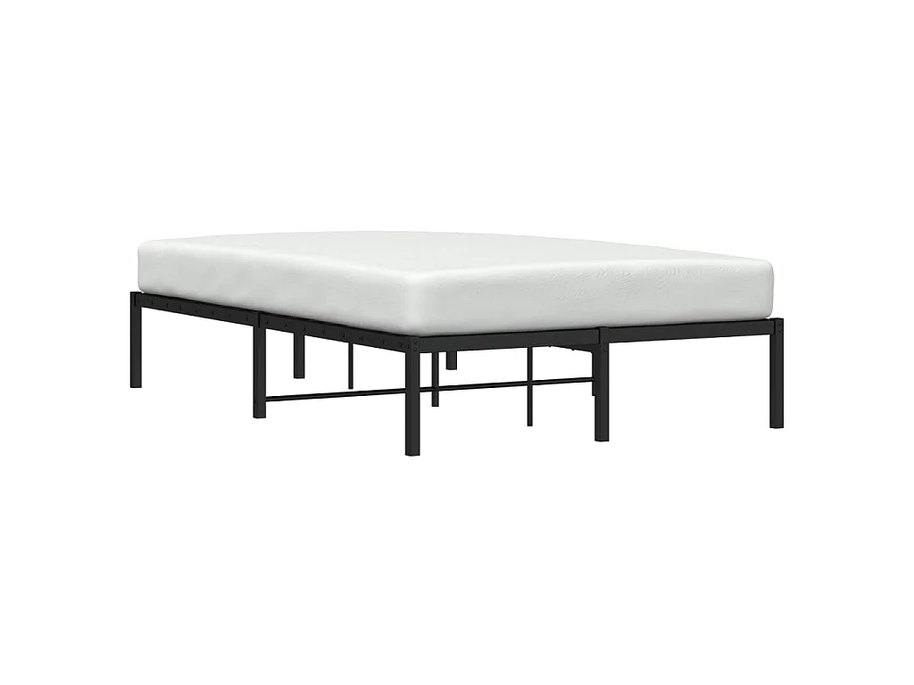 Bedframe metaal zwart 120x200 cm