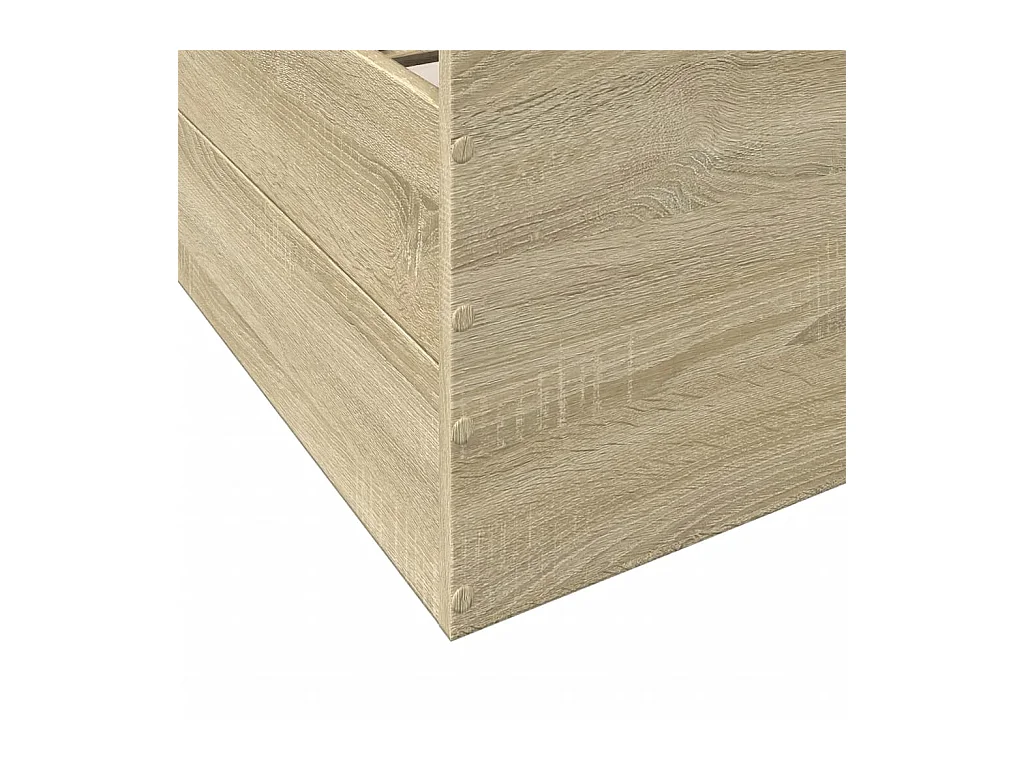 Bettgestell mit Schubladen Sonoma-Eiche 100x200cm Holzwerkstoff