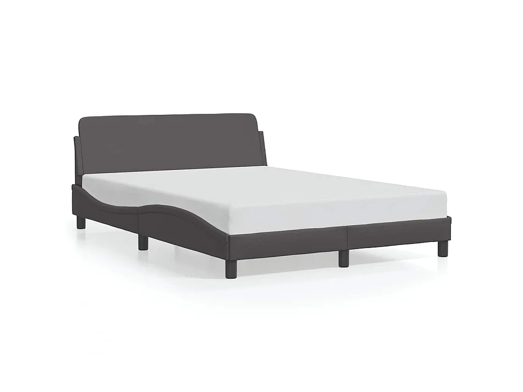 Bedframe "Dover" kunstleer grijs 120x200 cm