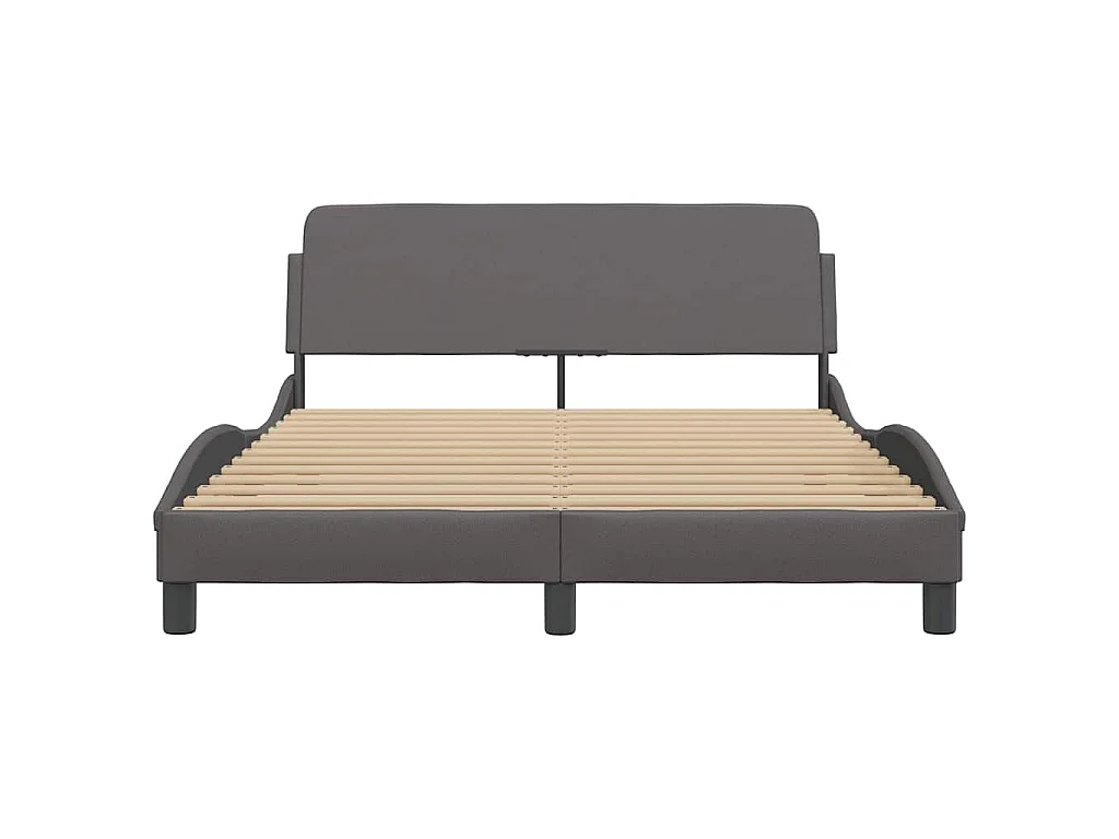 Bedframe "Dover" kunstleer grijs 120x200 cm