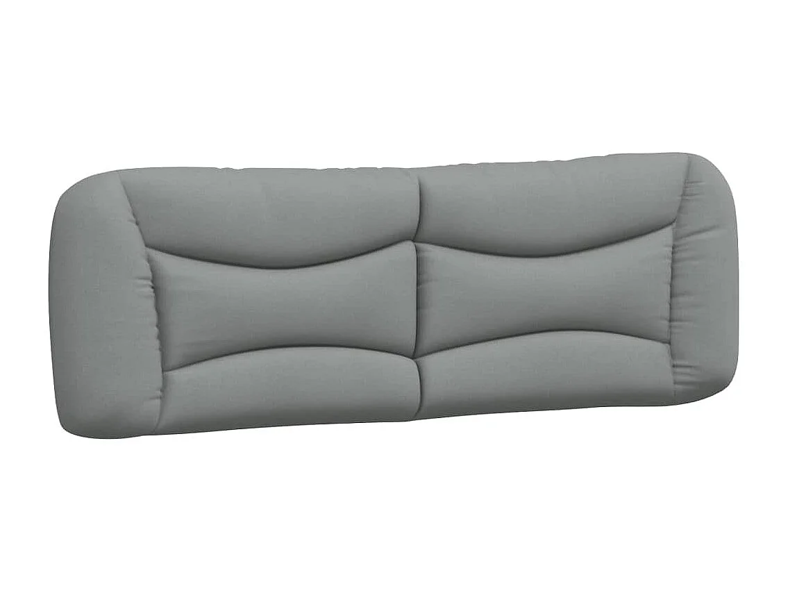 Bedframe zonder matras "Hvar" stof lichtgrijs 160x200 cm