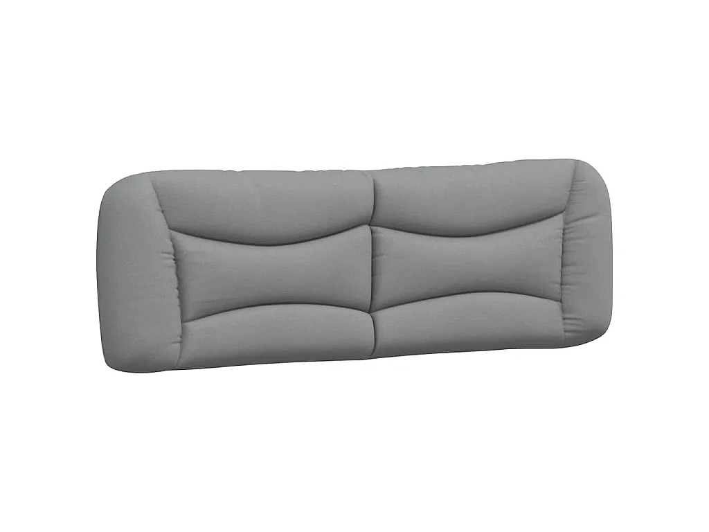 Cadre de lit sans matelas Hvar gris clair 160x200 cm tissu