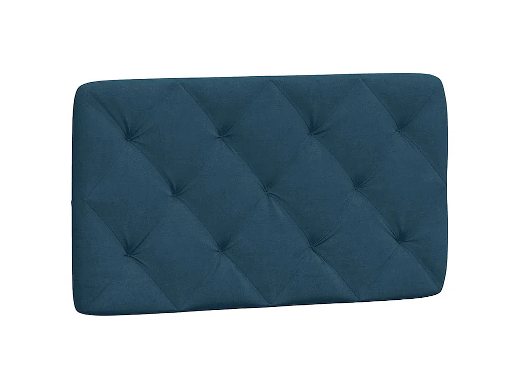 Letto con Materasso Blu 90x200 cm in Velluto
