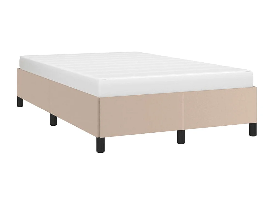 Cadre de lit sans matelas cappuccino 120x190 cm similicuir