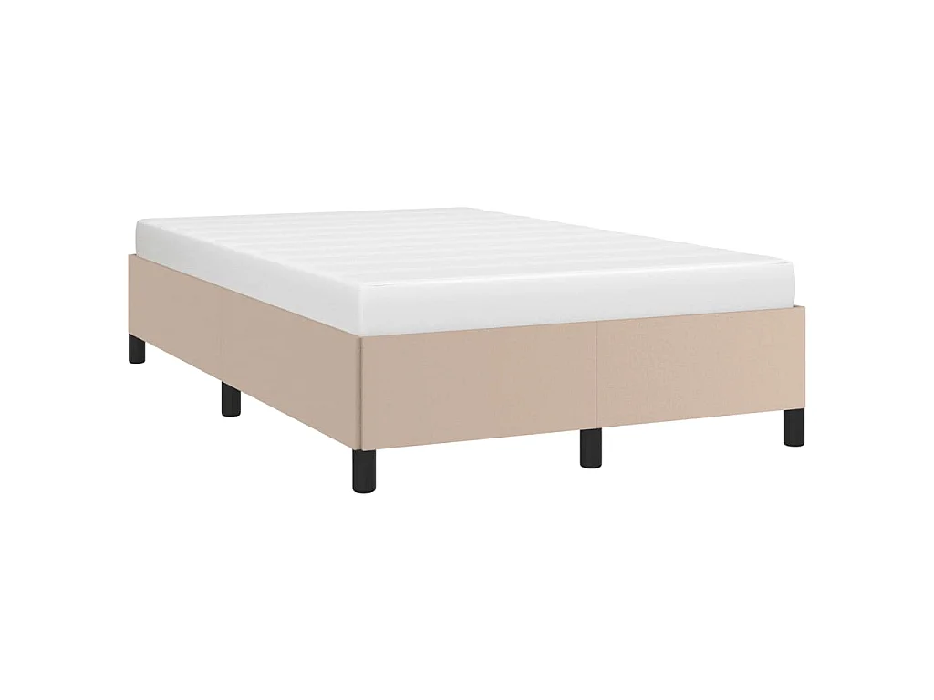 Cadre de lit sans matelas cappuccino 120x190 cm similicuir