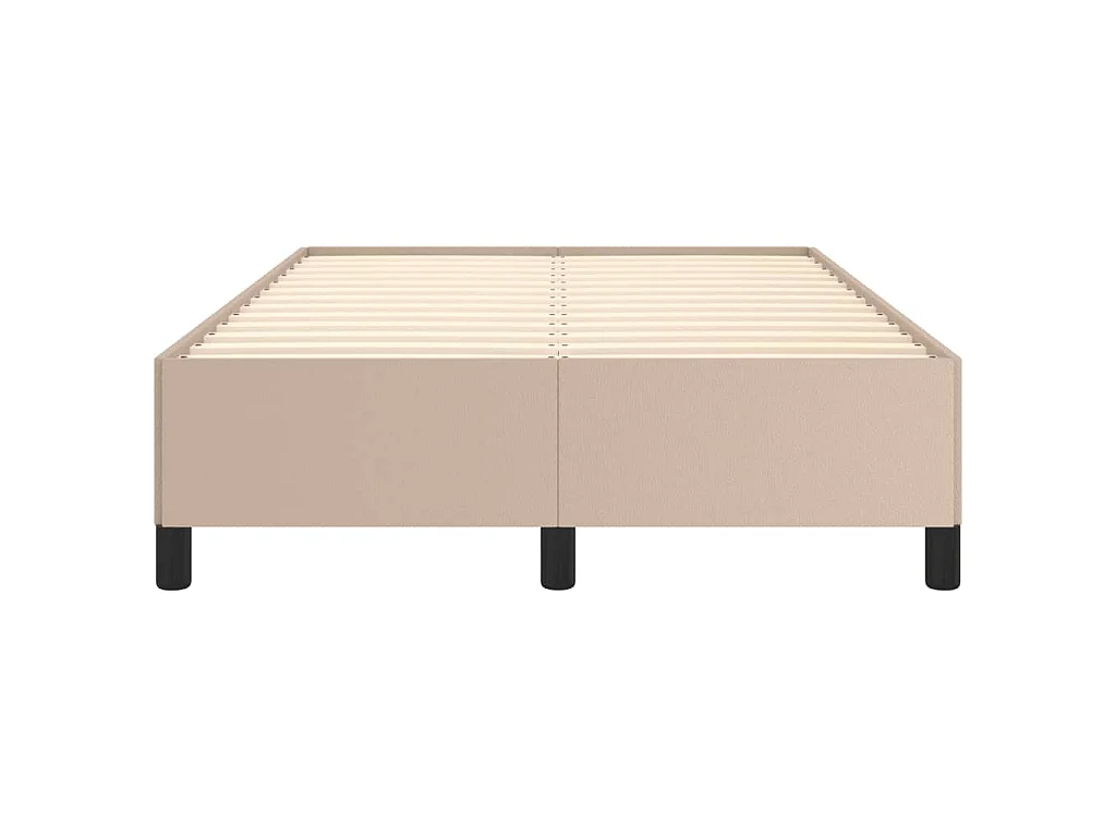 Cadre de lit sans matelas cappuccino 120x190 cm similicuir