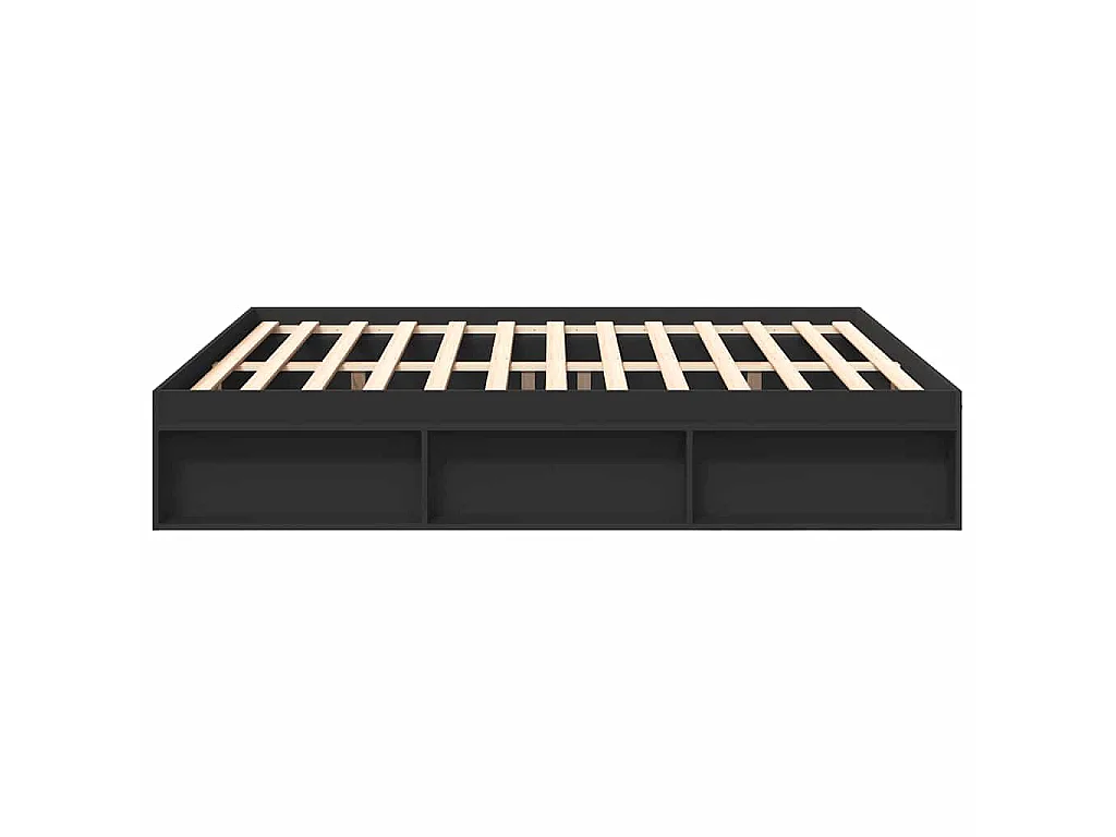 Estrutura de cama super king size 180x200 cm preto
