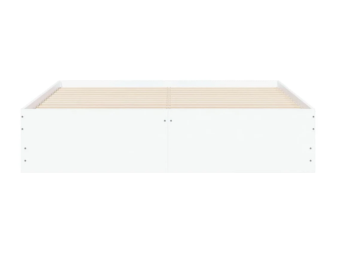 Bedframe met lades bewerkt hout wit 150x200 cm