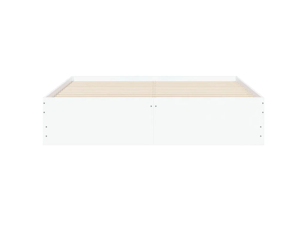 Bedframe met lades bewerkt hout wit 150x200 cm