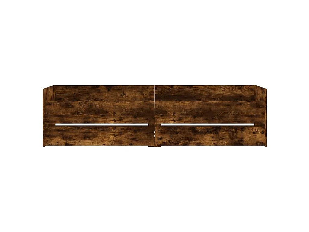 Bettgestell mit Schubladen Räuchereiche 90x190 cm